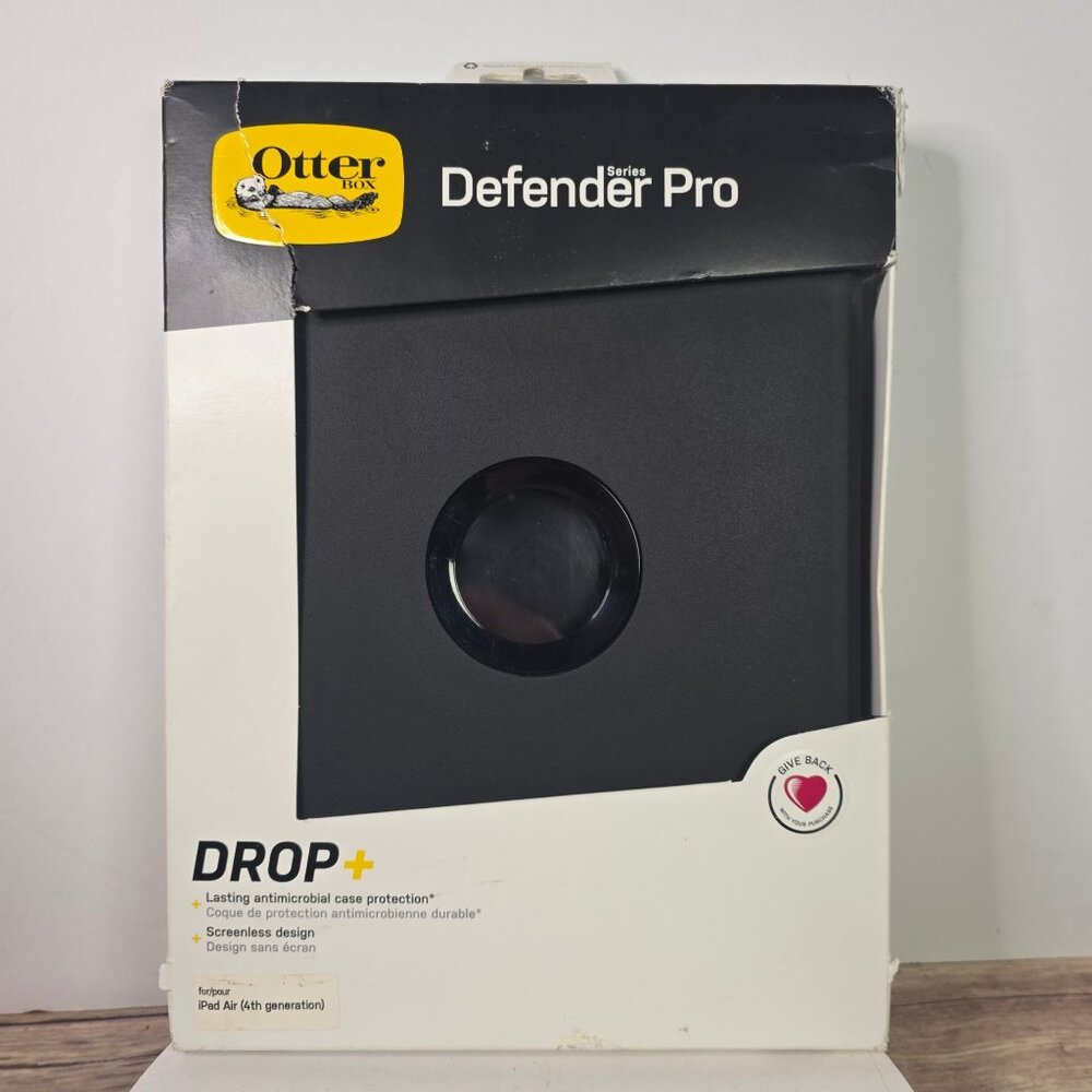 OtterBox Defender Pro Series Case For iPad Air 4th Gen Black Durable Scratch Res